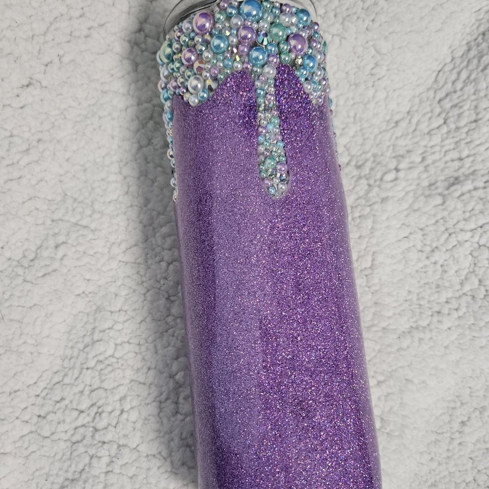 Mermaid Lavender Pearls 20 oz. Skinny Tumbler